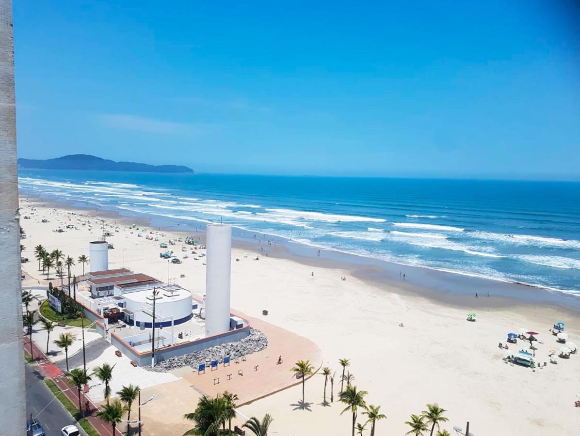 Apto C Vista Incrivel Para O Mar, Praia Grande Sp Bagian luar foto